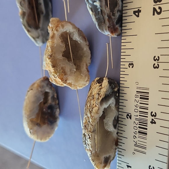 Natural Geode Agate Druzy BEADS - Picture 4 of 13